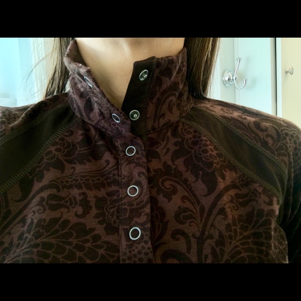 North Face Brown Patterned Shirt. Small - image 1